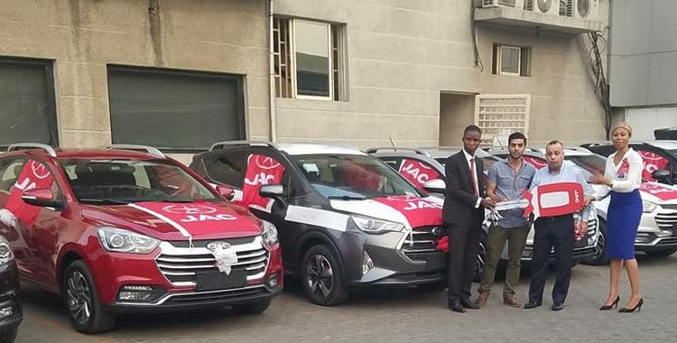 Delivery of JAC SUV's